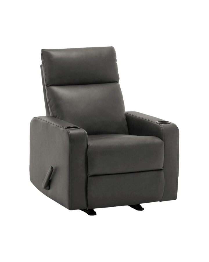 YANQING FAUX LEATHER MANUAL RECLINING CHAIR "GREY"
