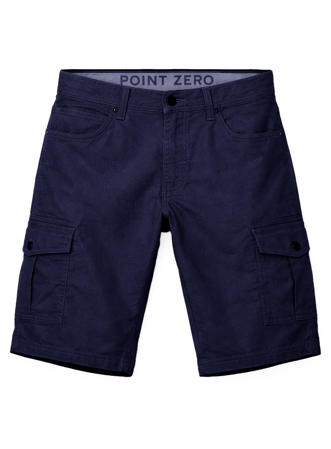 VANCE - STRETCH SLUB TWILL CARGO BERMUDA "NAVY"