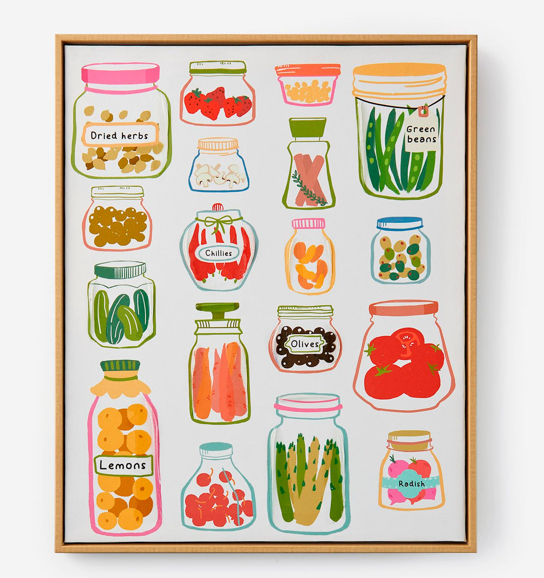 VEGETABLE JAR WALL PRINT