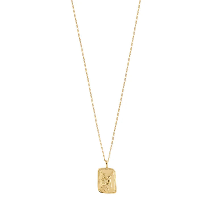 VIRGO ZODIAC SIGN NECKLACE - SQUARE (GOLD-PLATED)