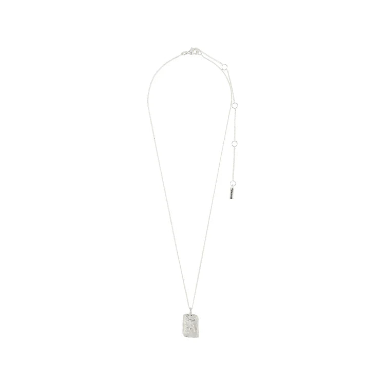 VIRGO ZODIAC SIGN NECKLACE - SQUARE (SILVER-PLATED)