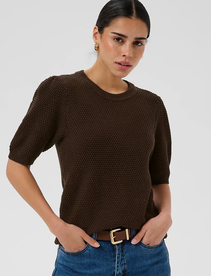 KAVIVIAN KNIT PULLOVER "COFFEE BEAN"