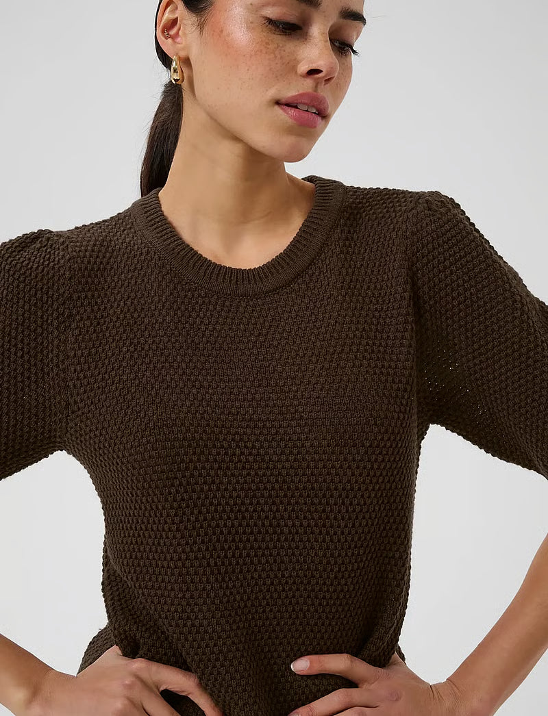 KAVIVIAN KNIT PULLOVER "COFFEE BEAN"