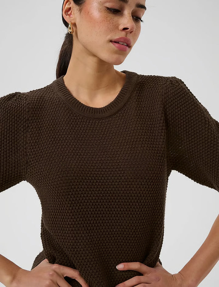 KAVIVIAN KNIT PULLOVER "COFFEE BEAN"