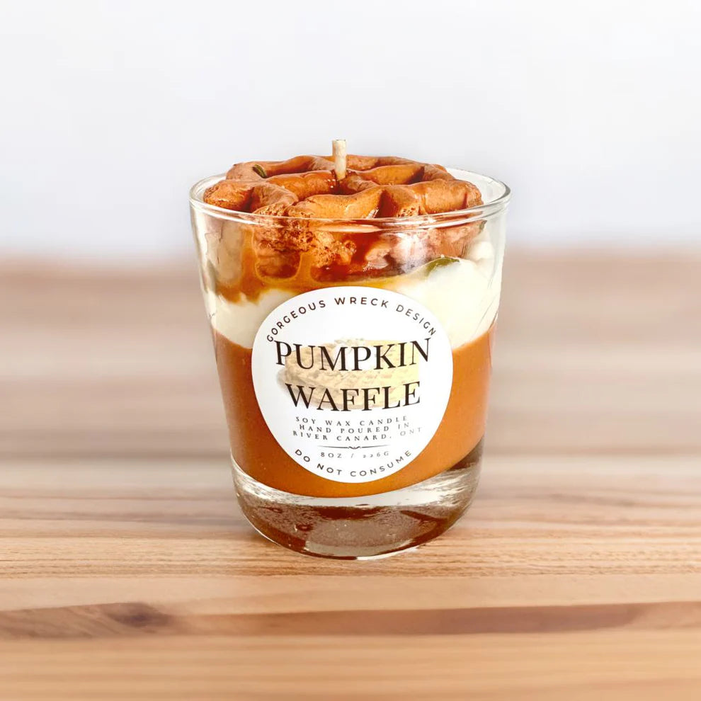 PUMPKIN WAFFLE CANDLE
