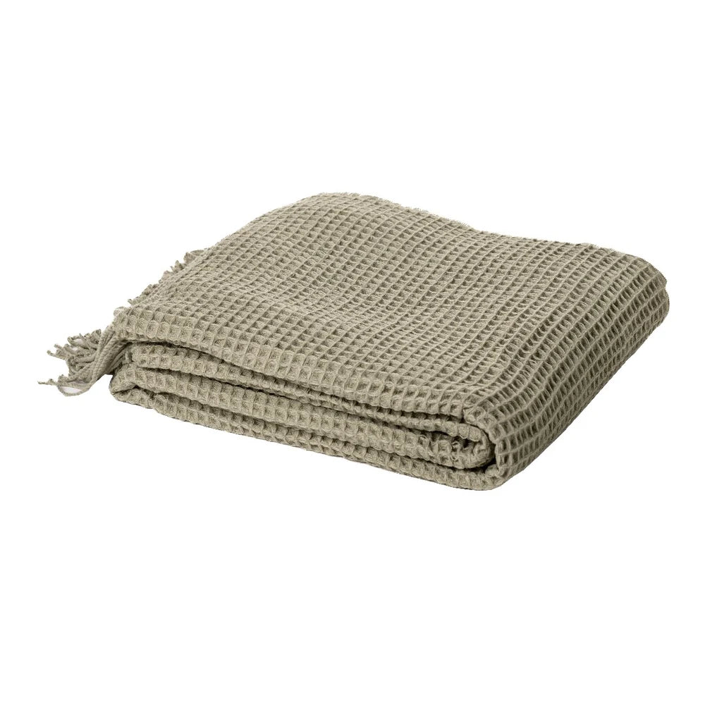 COCO WAFFLE SAGE GREEN THROW 50X60&