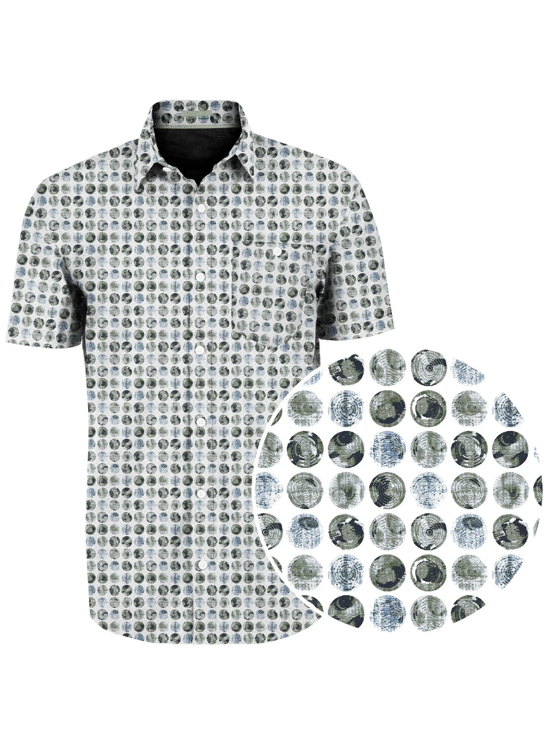 WALLACE - PRINT STRETCH SHIRT "MOUNTAIN"