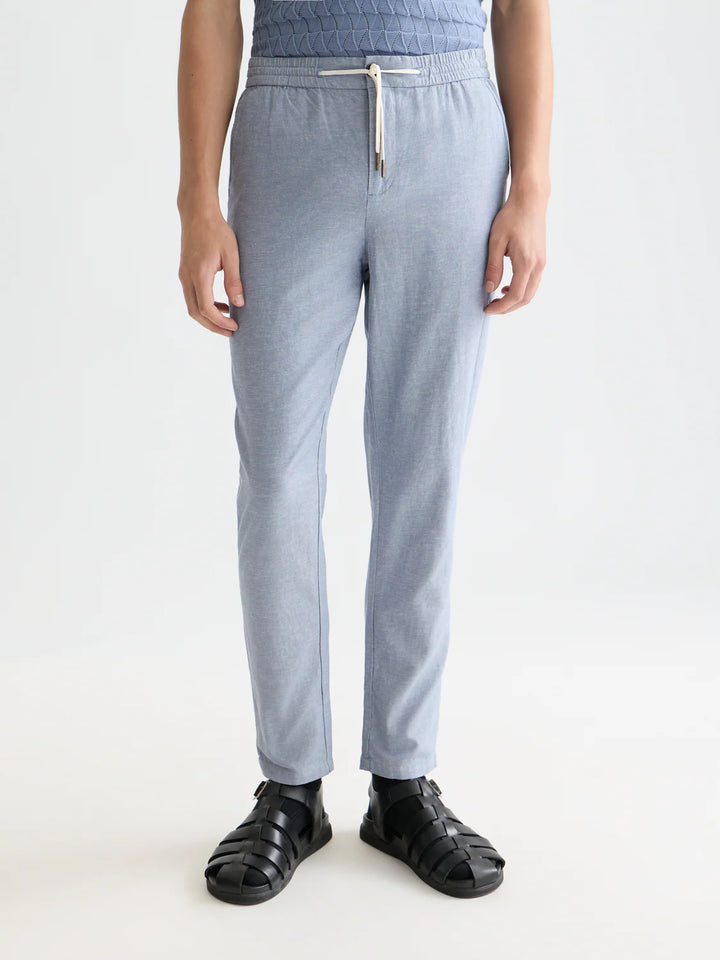 SEASONAL ESSENTIALS WARREN COTTON-LINEN TWILL JOGGERS "INFINITY"