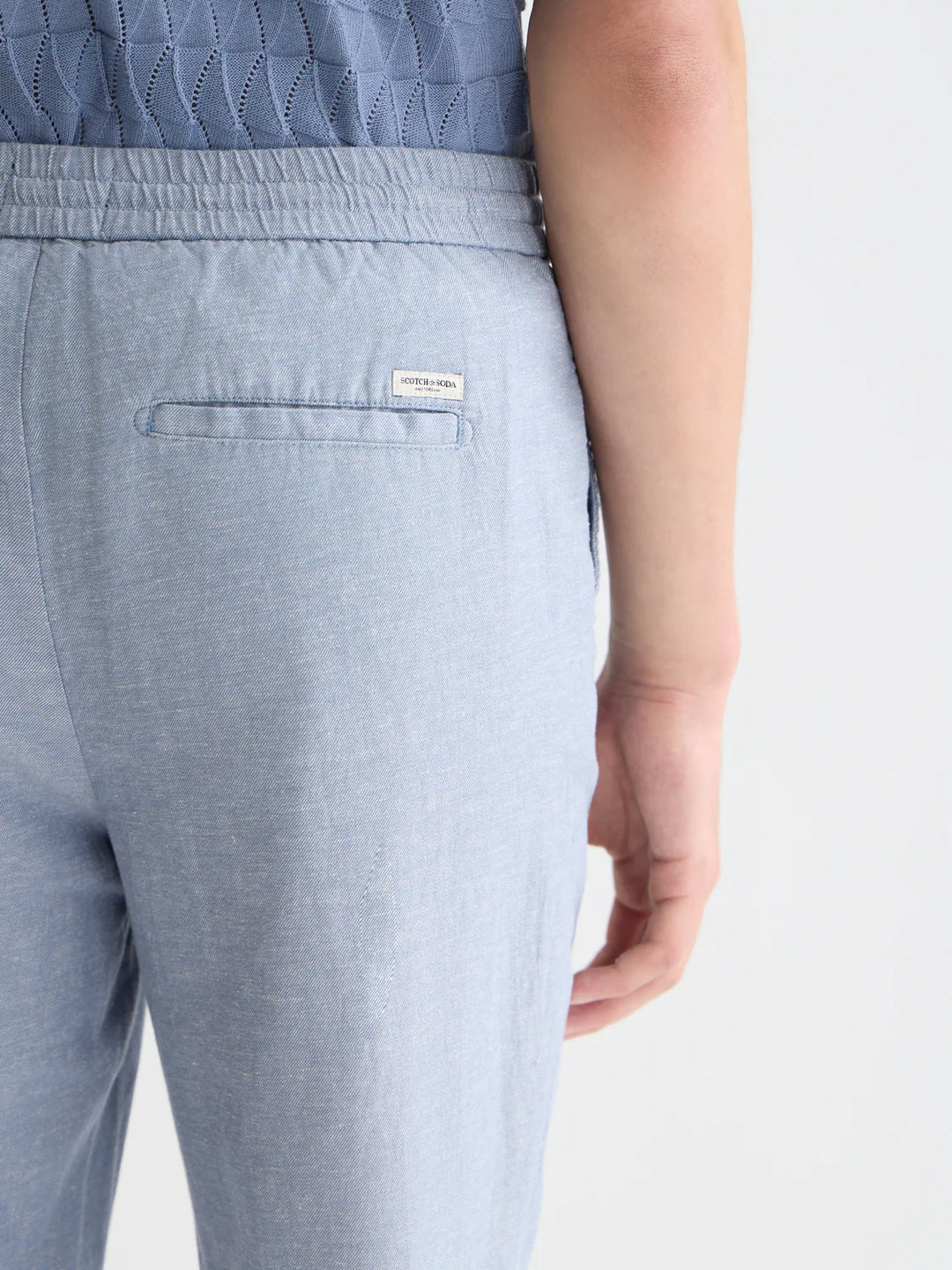 SEASONAL ESSENTIALS WARREN COTTON-LINEN TWILL JOGGERS "INFINITY"