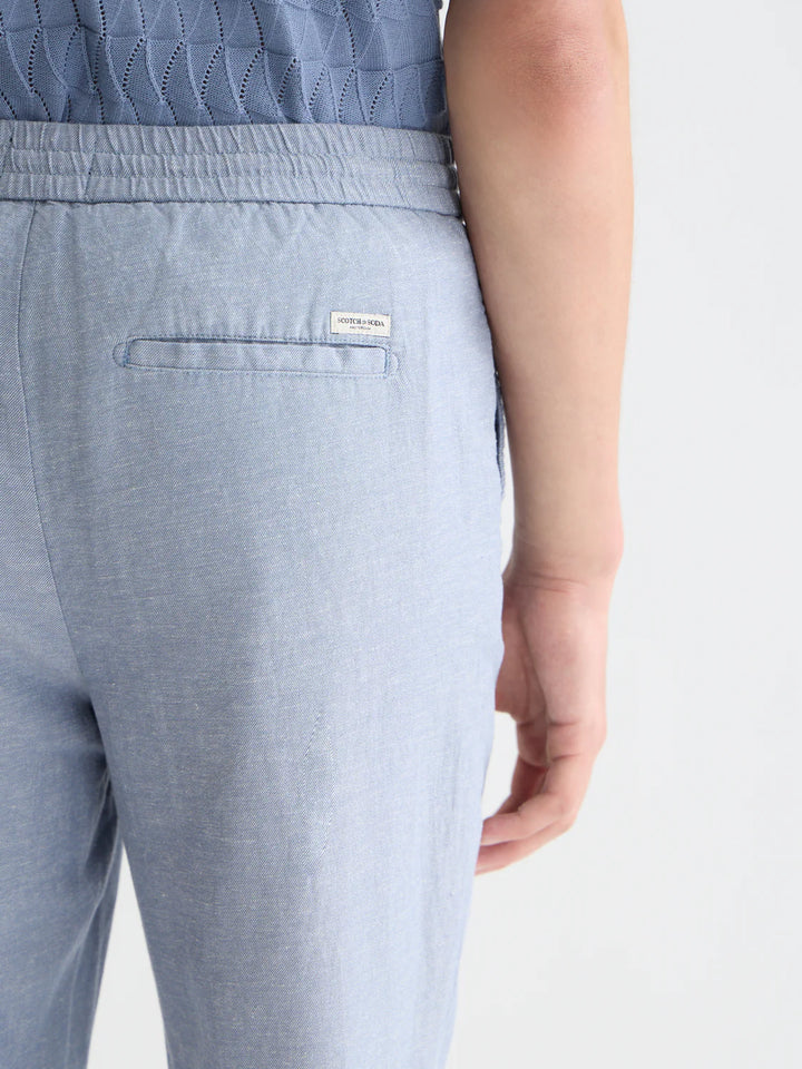 SEASONAL ESSENTIALS WARREN COTTON-LINEN TWILL JOGGERS "INFINITY"