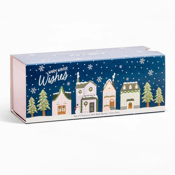 CAIT AND CO WARM WINTER WISHES BATH BOMB GIFT SET