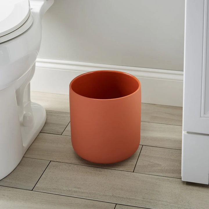 CALLAN CERAMIC WASTE BASKET - TERRA COTTA