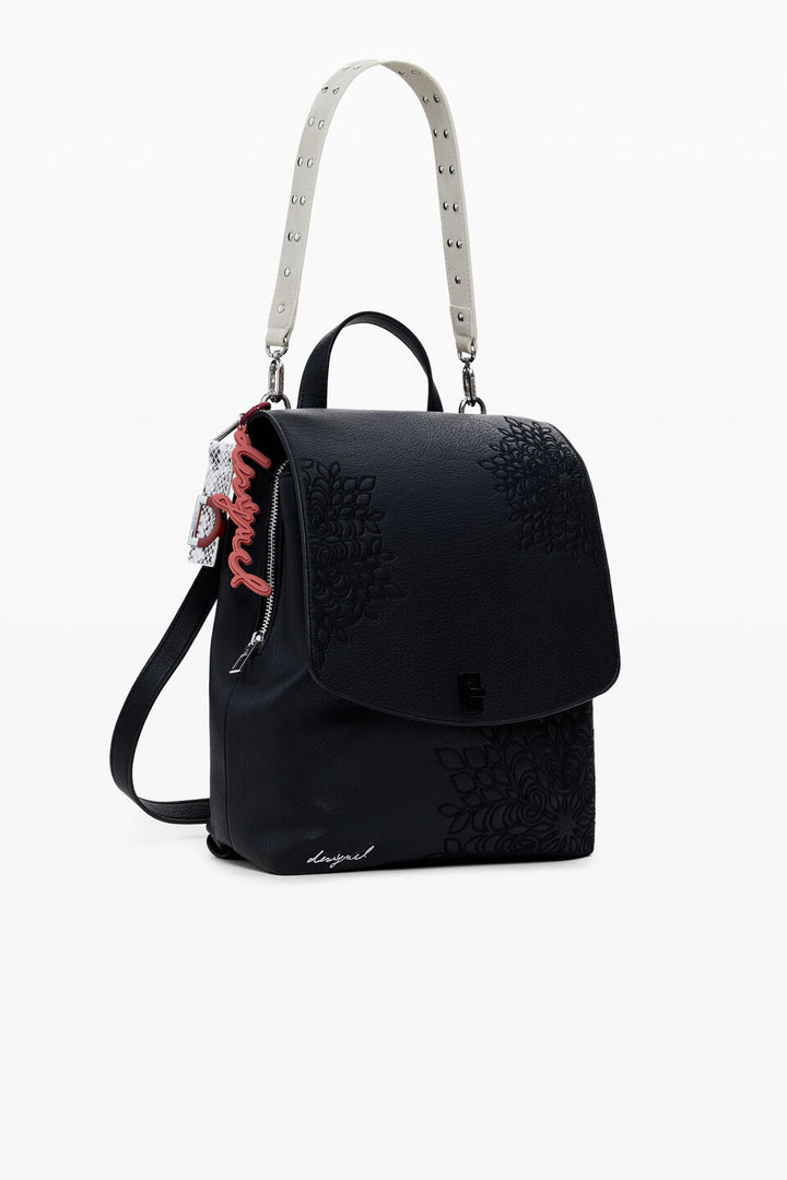 SMALL EMBOSSED FLAP BACKPACK "SIERRA SUMY MINI"