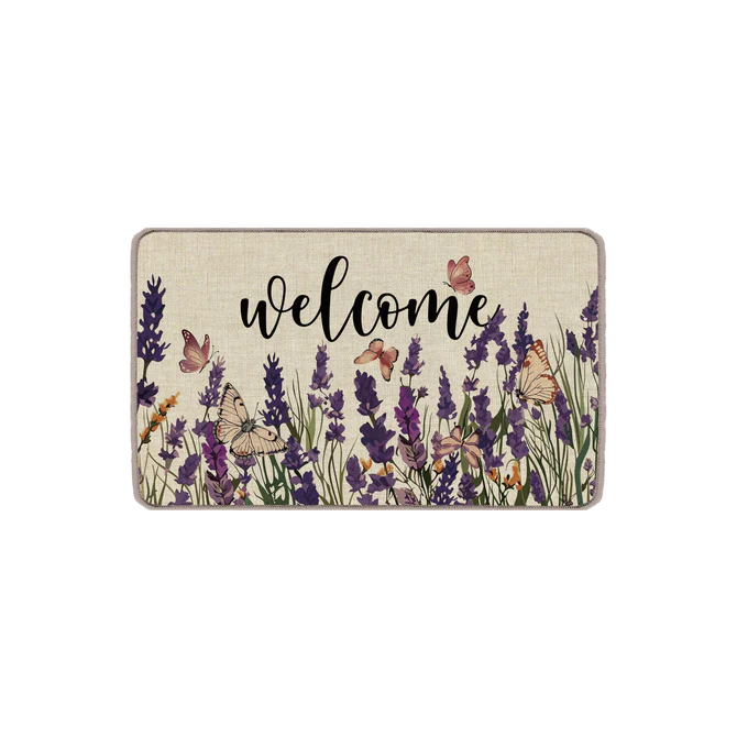 1.5X2.5 (45X75CM) LAVENDER WELCOME DOORMAT
