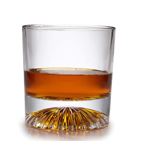 GLOBE ON THE ROCKS PYRAMID OLD FASHION WHISKEY GLASS - 250ML S/4