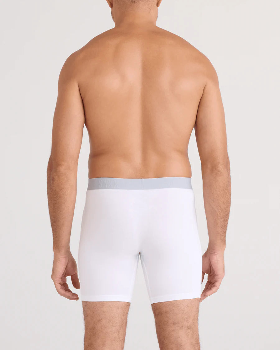 VIBE XTRA SOFT COMFORT BOXER BRIEF 6" "WHITE"