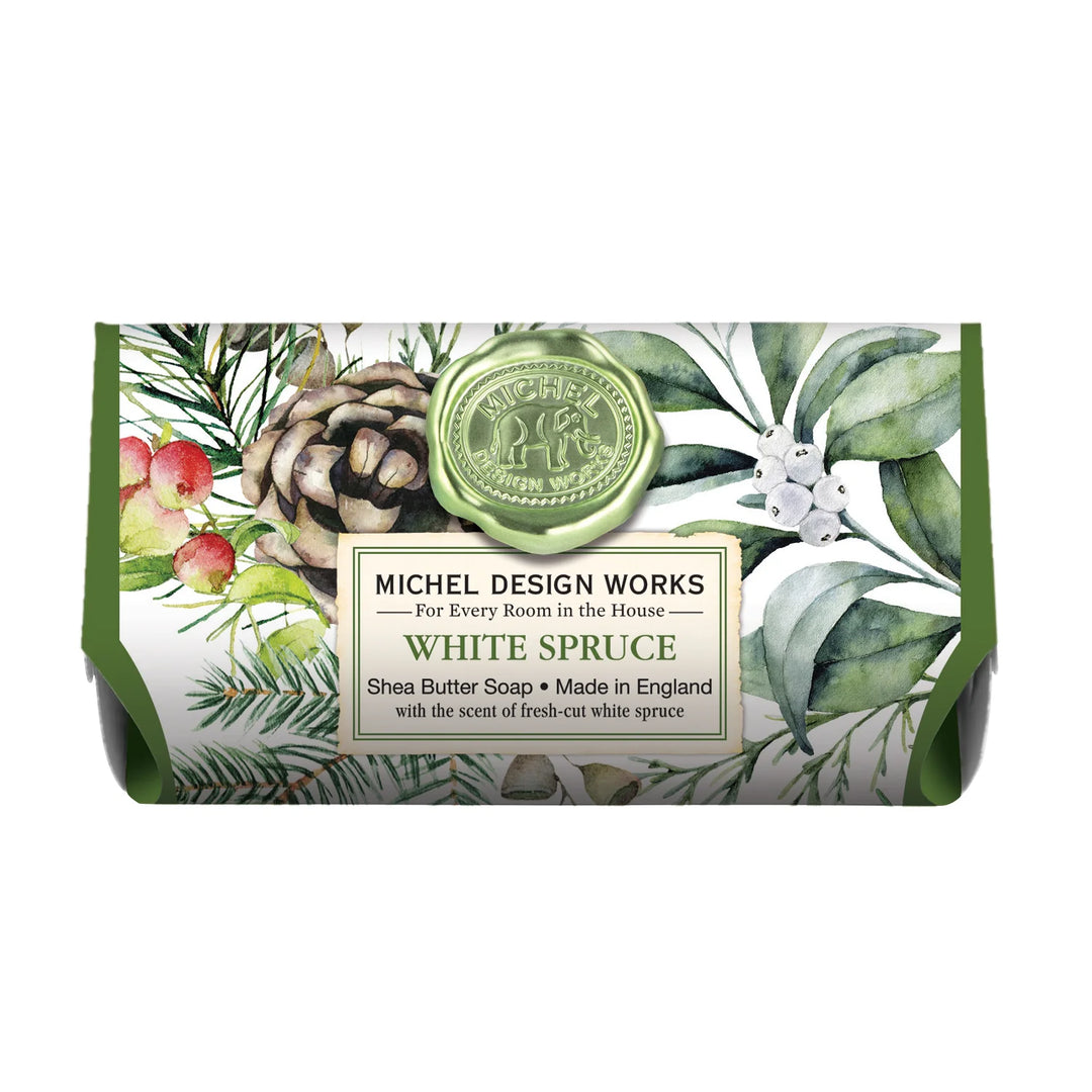 WHITE SPRUCE LARGE BATH SOAP BAR