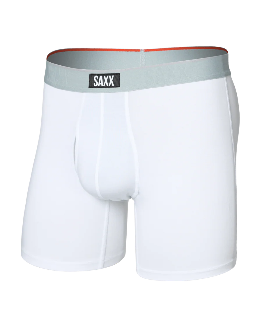 VIBE XTRA SOFT COMFORT BOXER BRIEF 6" "WHITE"