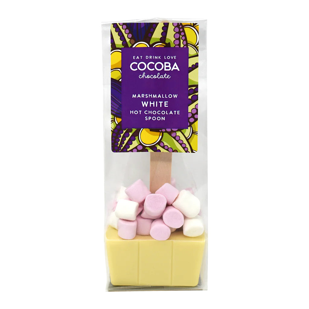 COCOBA MARSHMALLOW WHITE HOT CHOCOLATE SPOON 50G