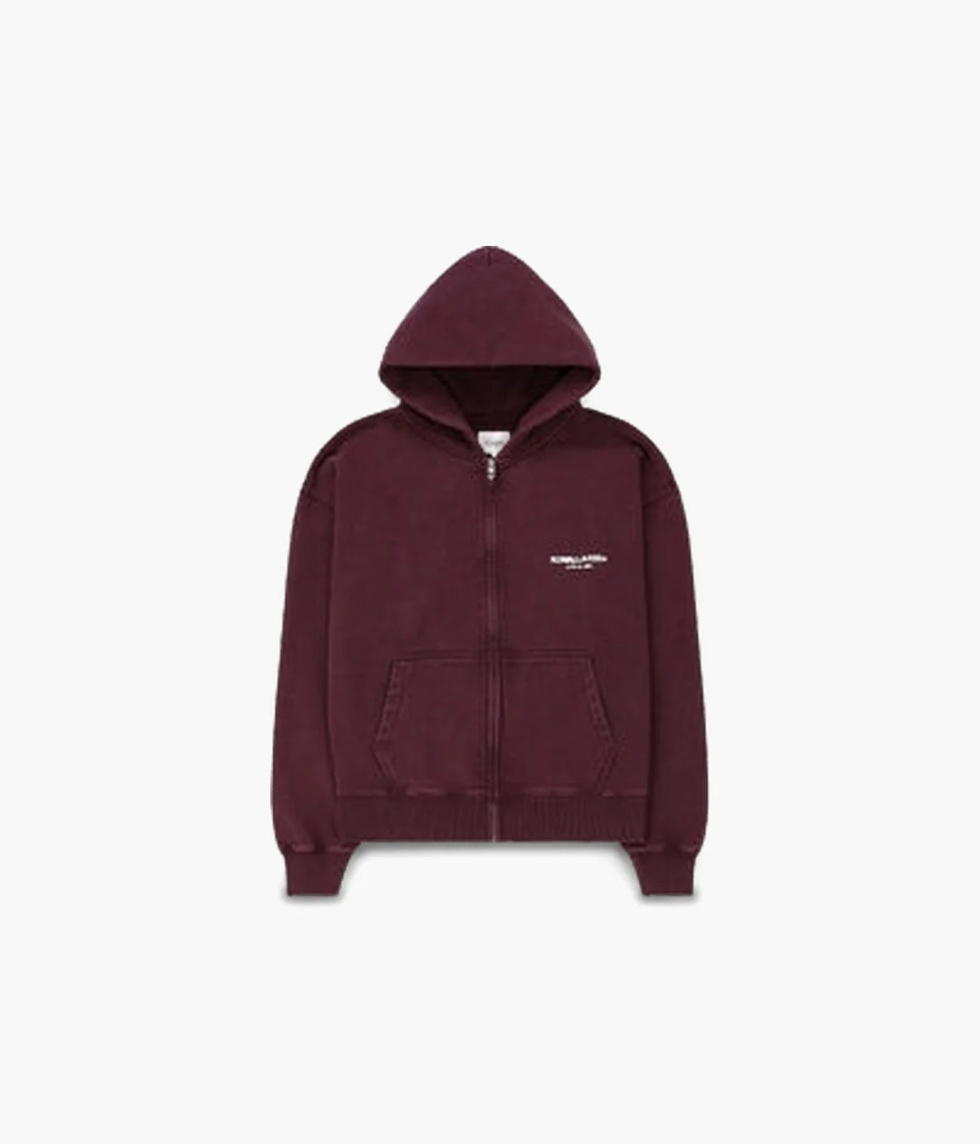 PD ZIP UP HOODIE "WINE"
