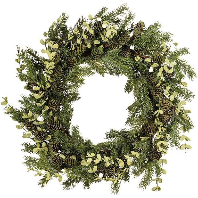 WINTER GREENERY WREATH - 16''D