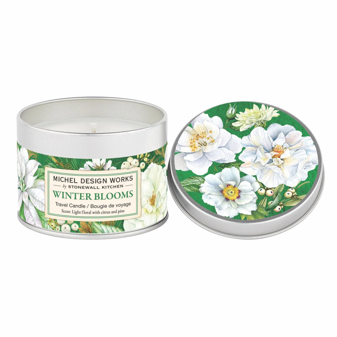 WINTER BLOOMS TRAVEL CANDLE