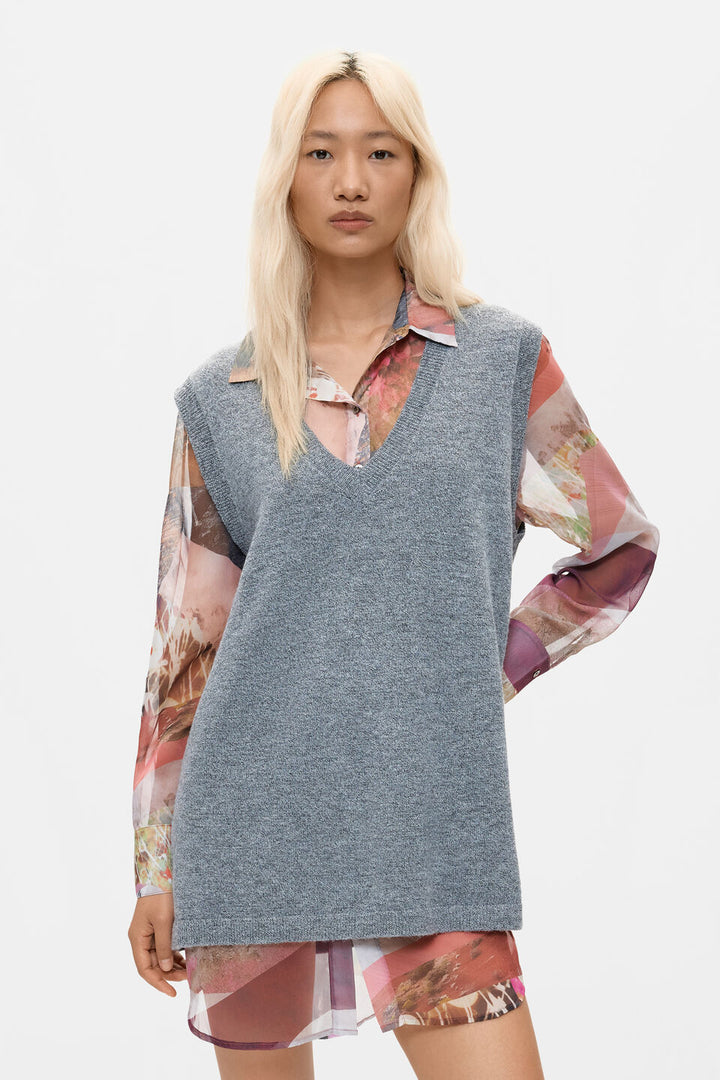 NANTES COMBINED SHIRT DRESS "WOLF GREY"
