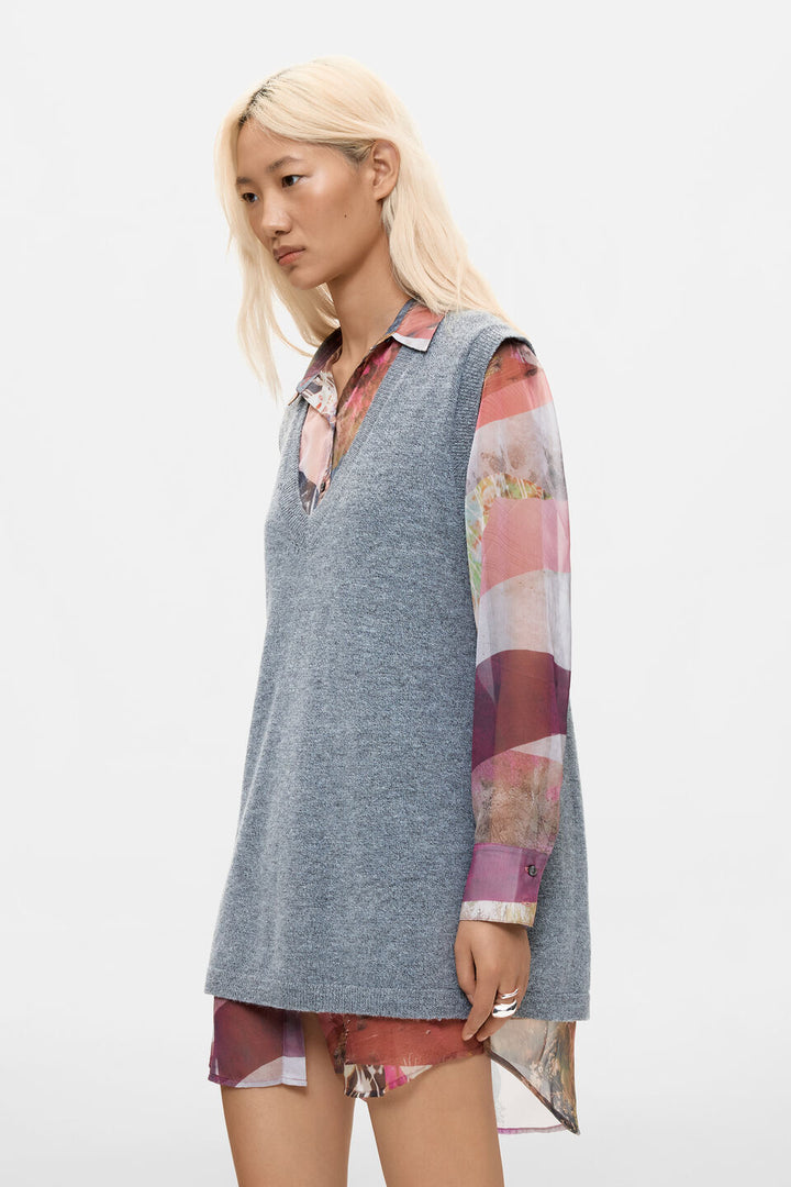 NANTES COMBINED SHIRT DRESS "WOLF GREY"
