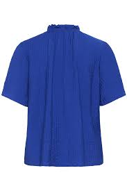 KAFFE KALIANNA BLOUSE BLUSER SURF THE WEB - BLUE