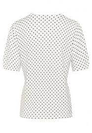 KAFFE KALIZ PULLOVER - CHALK/BLACK DOT