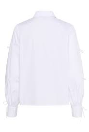 KAFFE KASARA SHIRT - OPTICAL WHITE