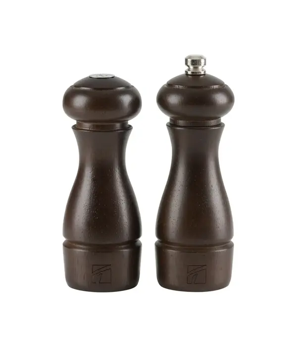 MAYA 6" SALT & PEPPER SHAKER SET - DARK WOOD