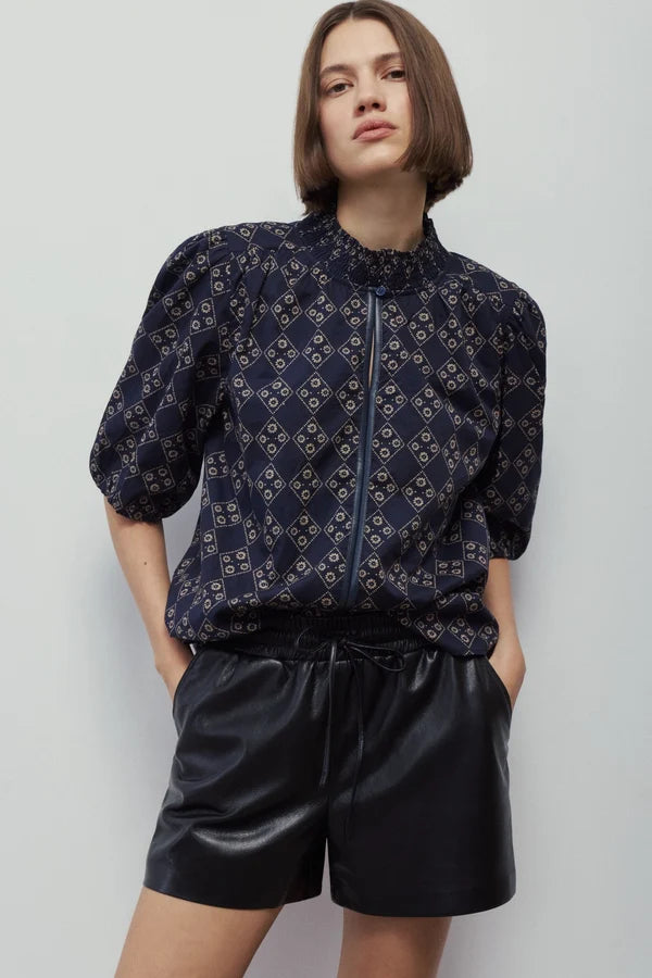 XENA BLOUSE "NAVY"