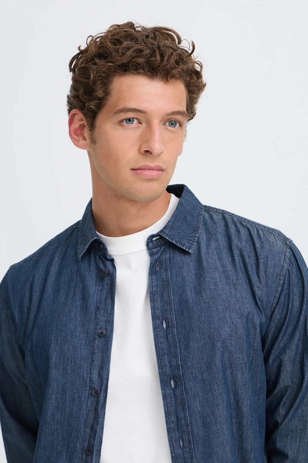 CFJOSHUA SHIRT "DENIM MID BLUE"
