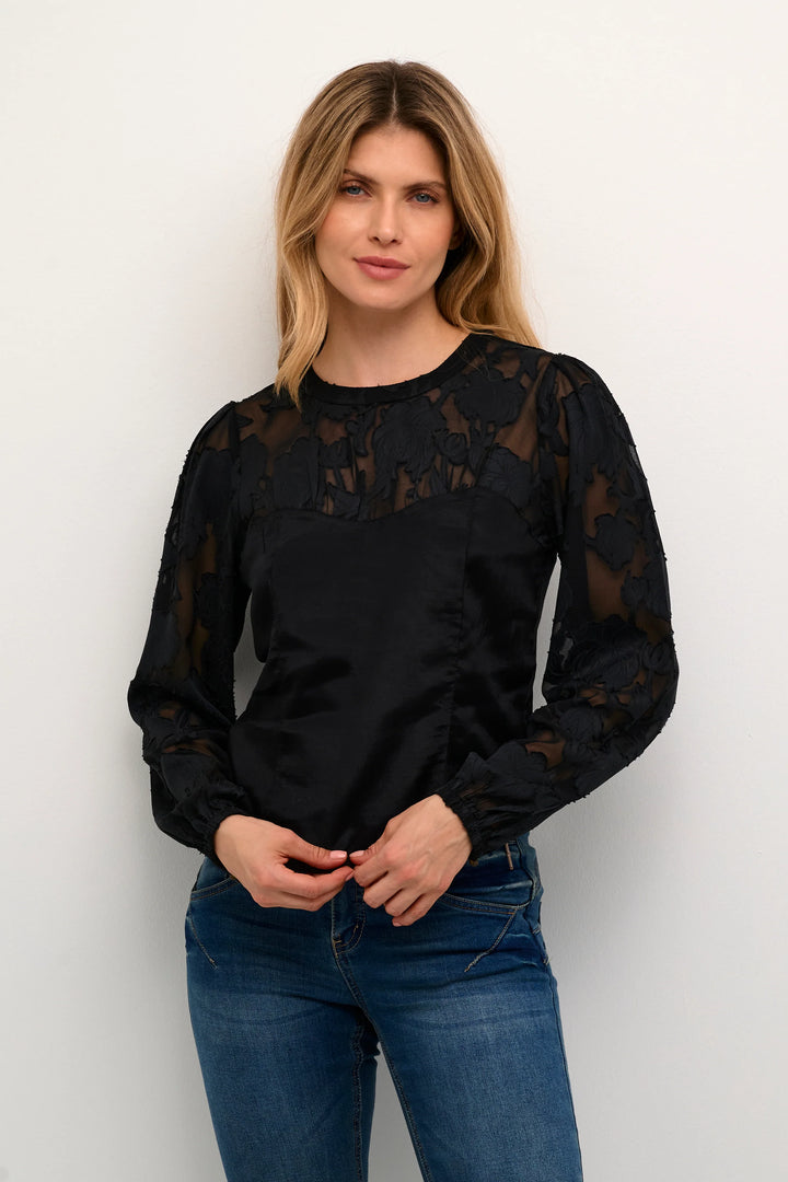 CRYANA BLOUSE - BLACK