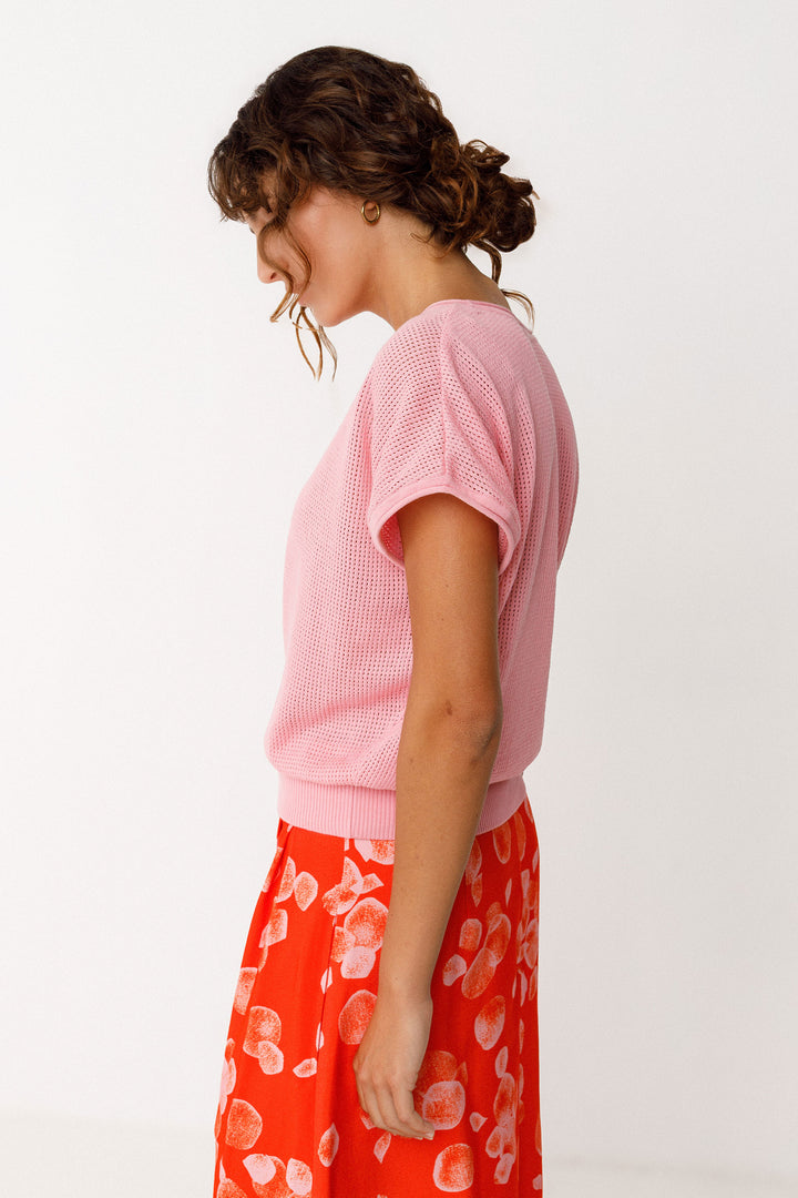 ZELIA-GOTS T-SHIRT PINK