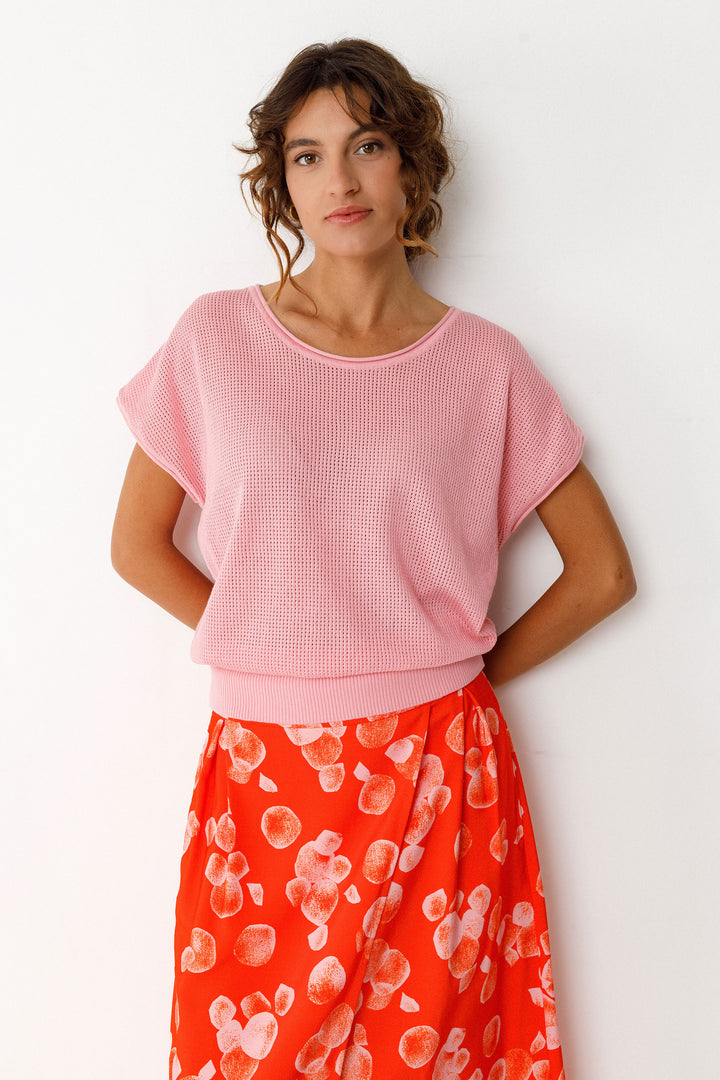 ZELIA-GOTS T-SHIRT PINK