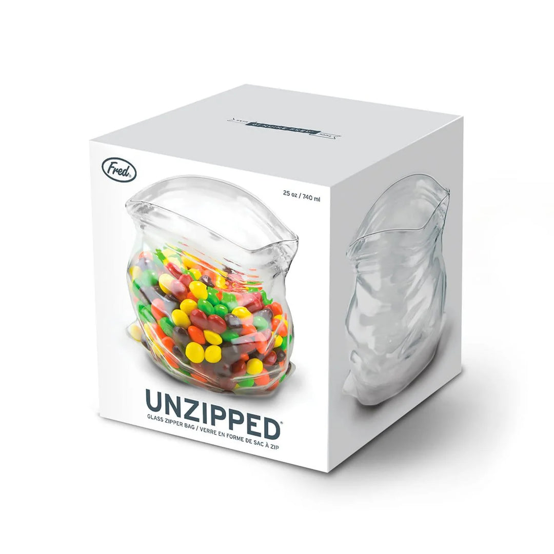 UNZIPPED - GLASS BAG