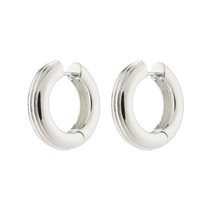 ALAINA Hoop Earrings "Silver"