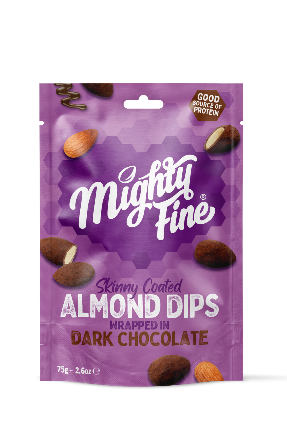 DARK CHOCOLATE ALMOND DIPS 75G