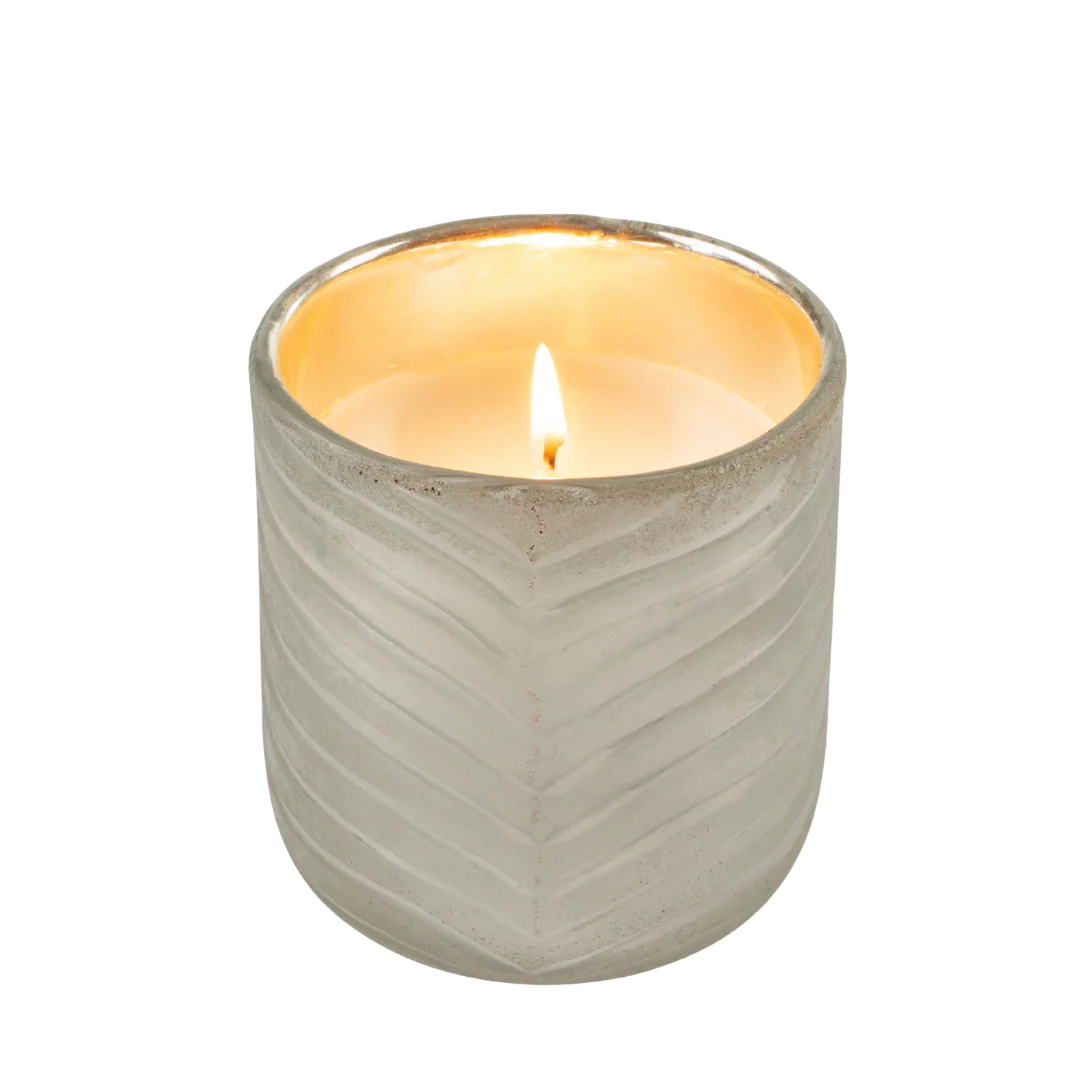 SILVER LEAF CANDLE - AMBER SPRUCE 64H