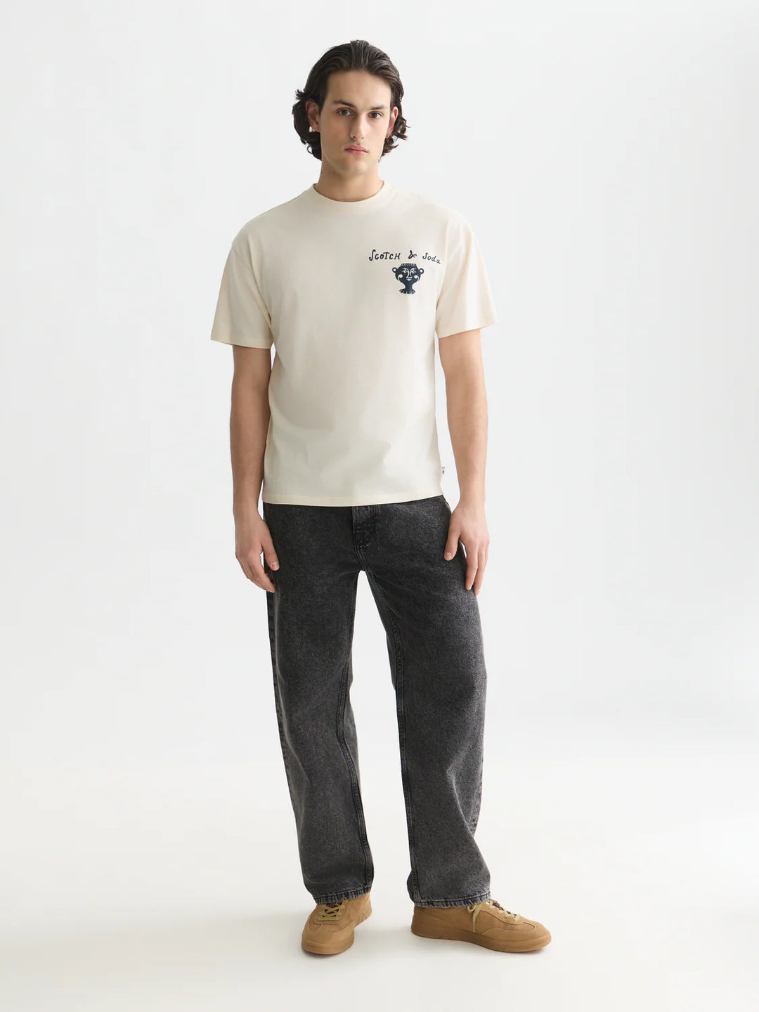 FRONT AND BACK ARTWORK RELAXED T-SHIRT "EGGNOG"