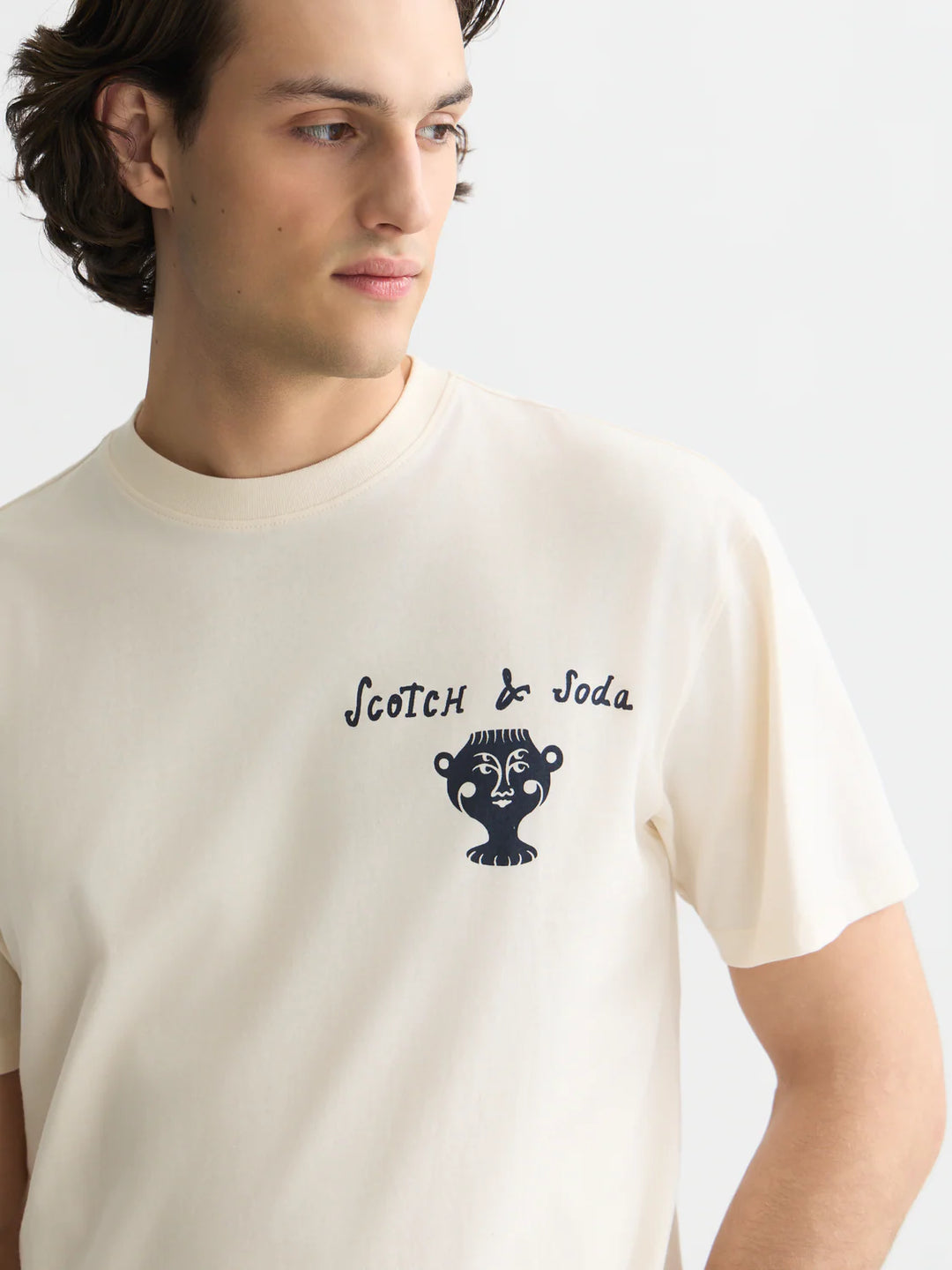FRONT AND BACK ARTWORK RELAXED T-SHIRT "EGGNOG"