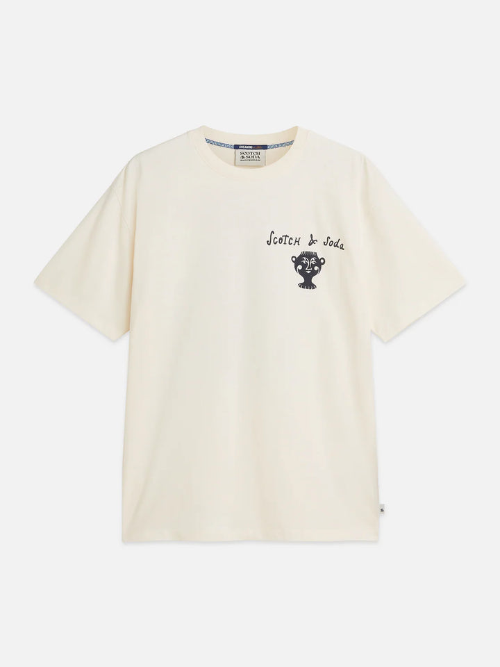 FRONT AND BACK ARTWORK RELAXED T-SHIRT "EGGNOG"
