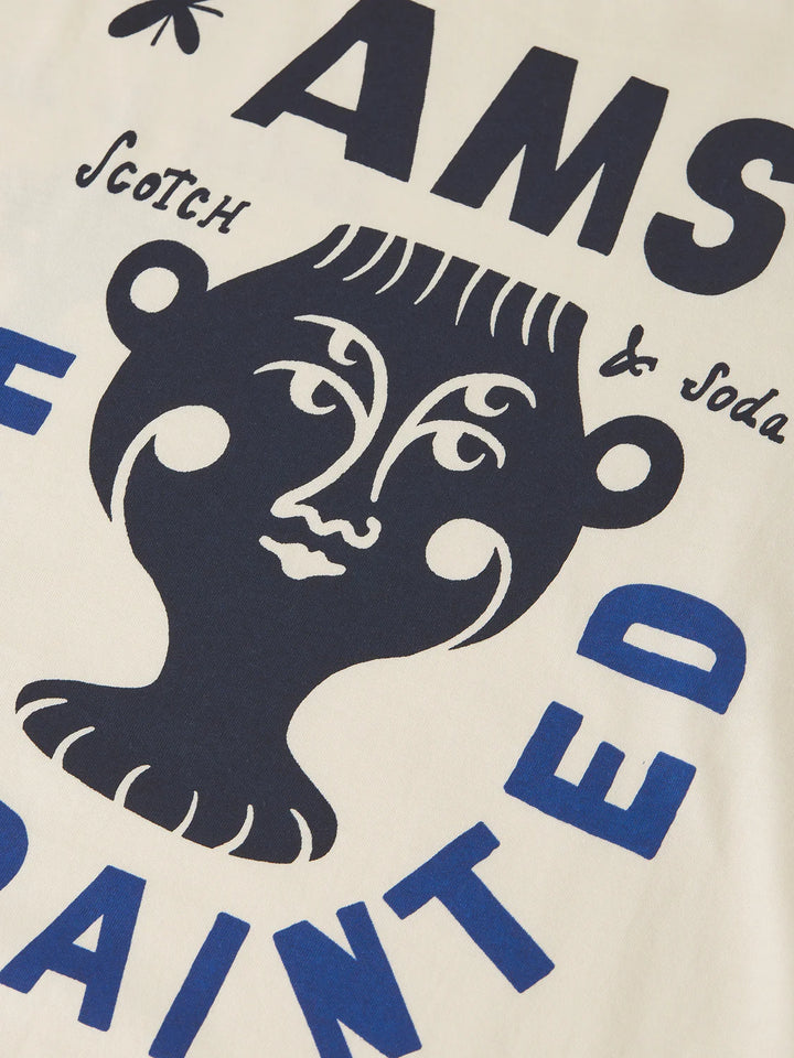 FRONT AND BACK ARTWORK RELAXED T-SHIRT "EGGNOG"