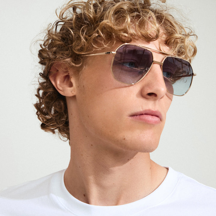 ANA SUNGLASSES "GREY/GOLD"