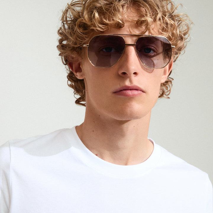 ANA SUNGLASSES "GREY/GOLD"
