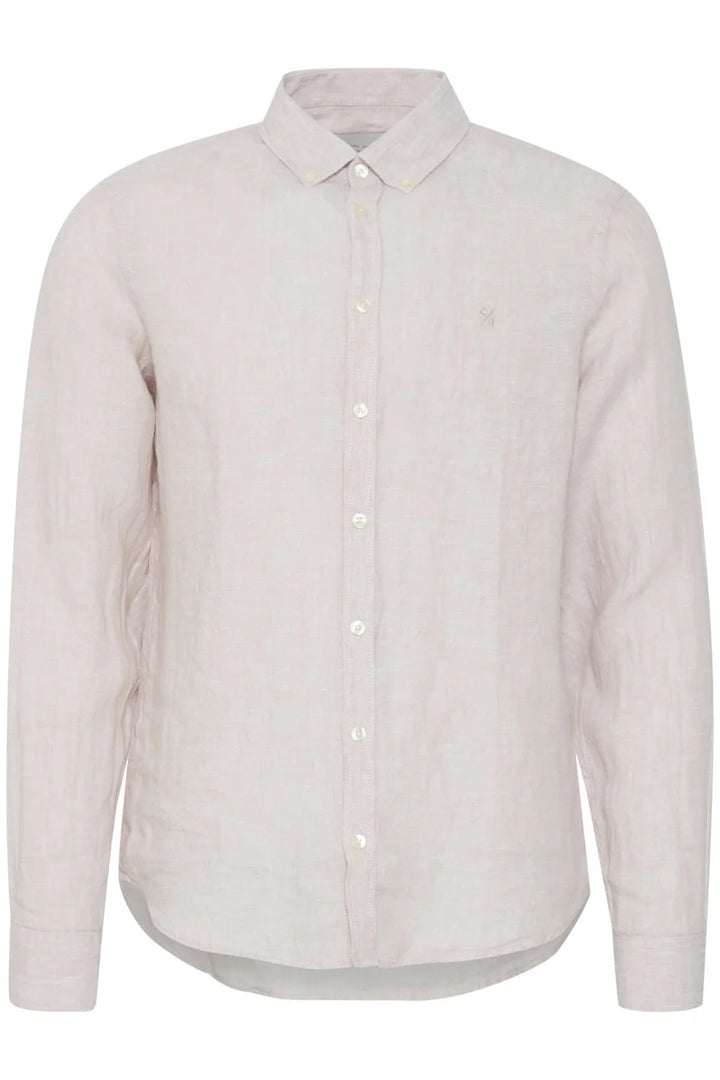 CFANTON BD LS LINEN SHIRT "CHATEAU GRAY"
