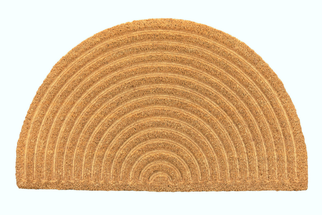 18X30 EMBOSSED COIR DOORMAT "ARC SHAPED"