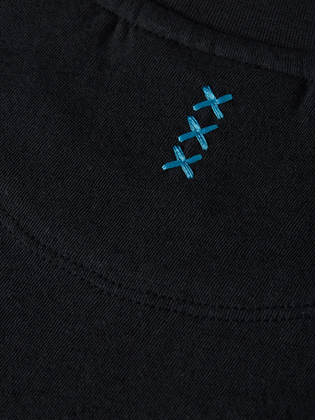 3 CROSSES COTTON-LINEN T-SHIRT "METEORITE"